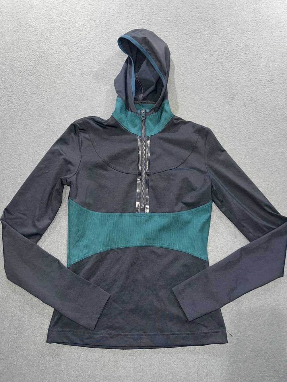 STELLA MCCARTNEY sport Y2K Hooded Jacket Women's Size Small 1/2 Zip sz 0 A009392